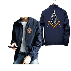 Master Mason Blue Lodge Jacket - Square & Compass G (Various Colors)