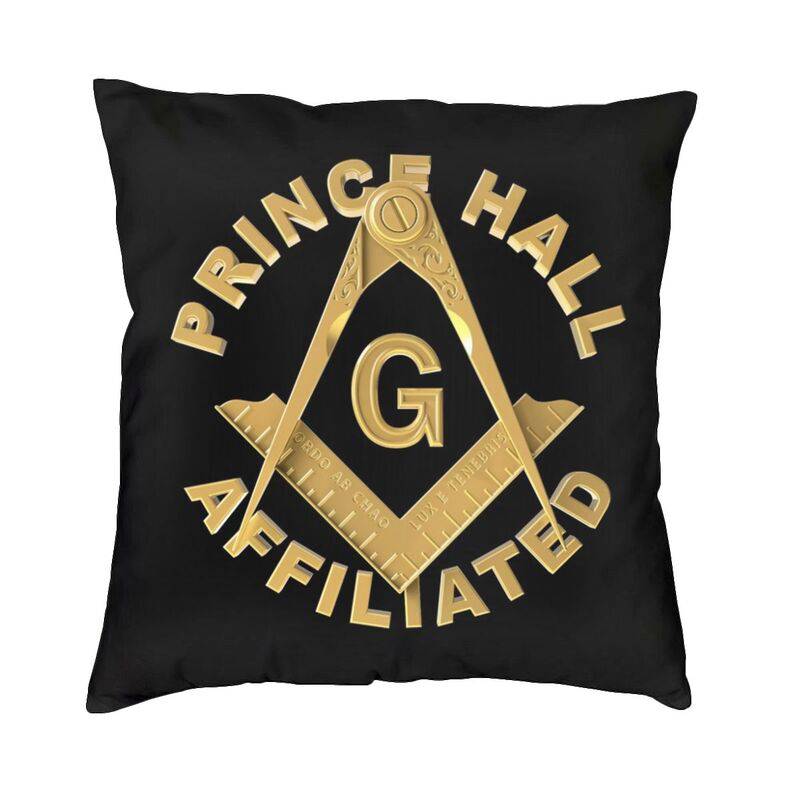 Master Mason Blue Lodge Pillowcase - PRINCE HALL AFFILIATED Square and Compass G Black