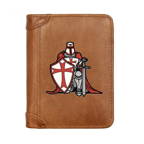 Knights Templar Commandery Wallet - (Black/Brown/Coffee)