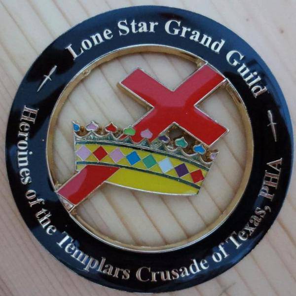 PHA HEROINES of the TEMPLARS CRUSADE Texas Regulation Car Emblem - Medallion