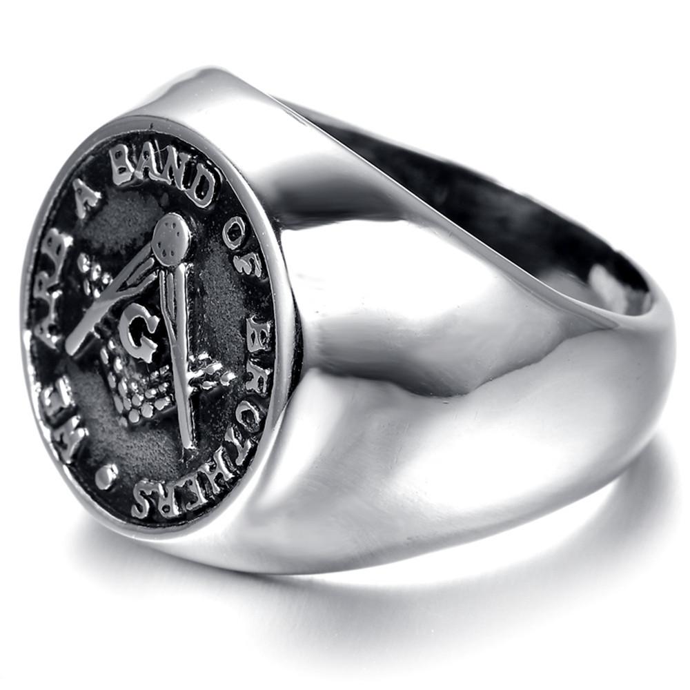 Master Mason Blue Lodge Ring - WE ARE A BAND OF BROTHERS