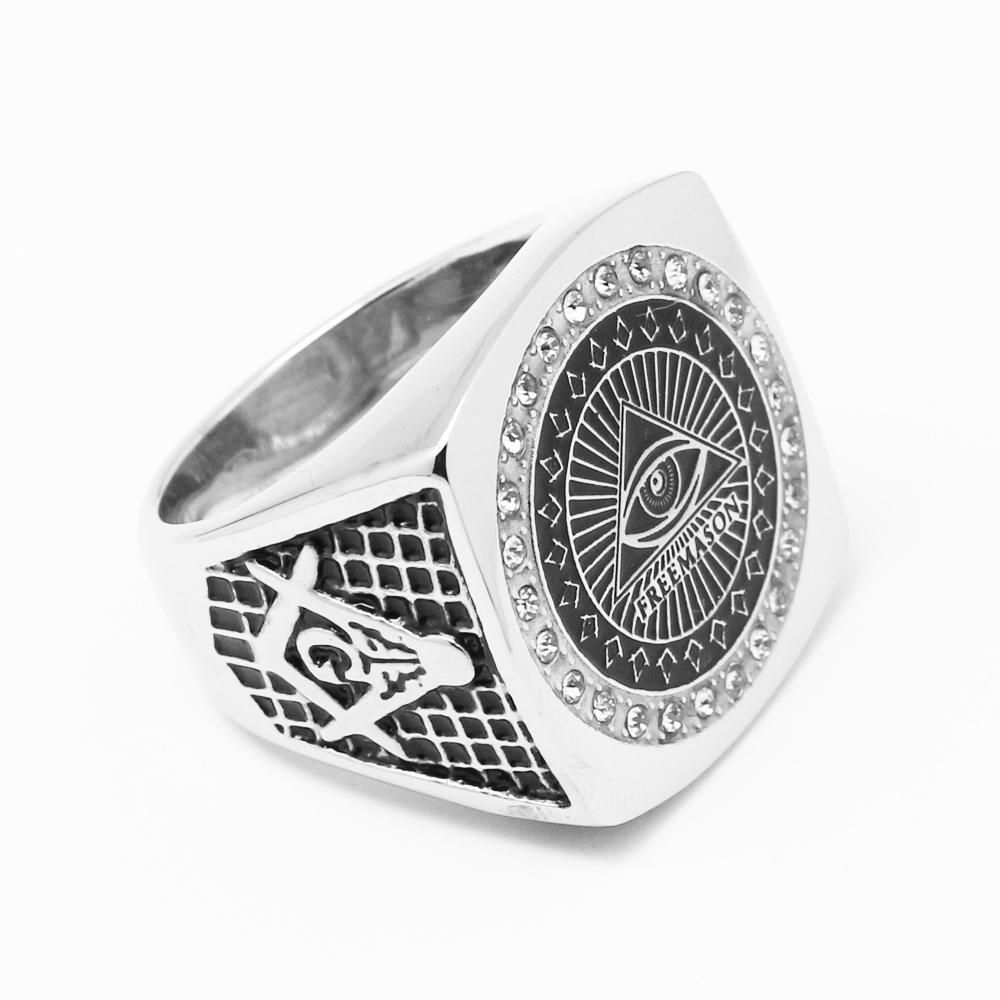 Eye Of Providence Ring - Eye of Horus Pyramid Silver