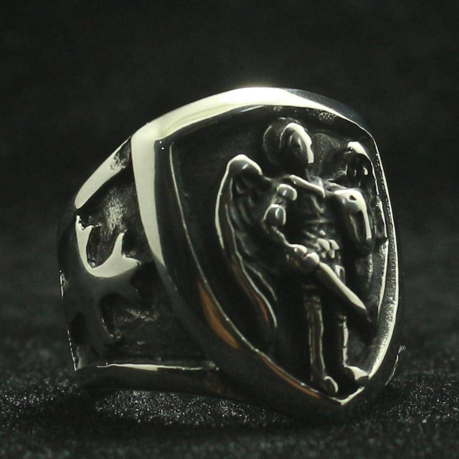 Knights Templar Commandery Ring - St. Michael The Archangel Silver