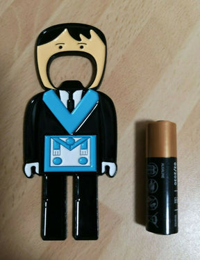 Master Mason Blue Lodge Bottle Opener - Blue Apron - Bricks Masons