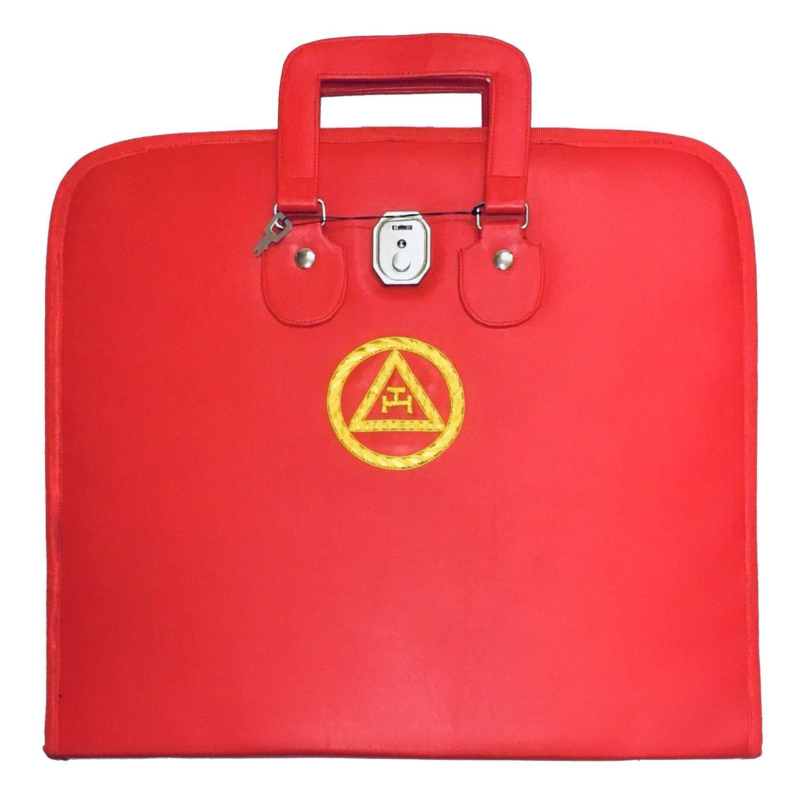 Royal Arch Chapter Apron Case - Red Triple Tau MM, WM, Provincial - Bricks Masons