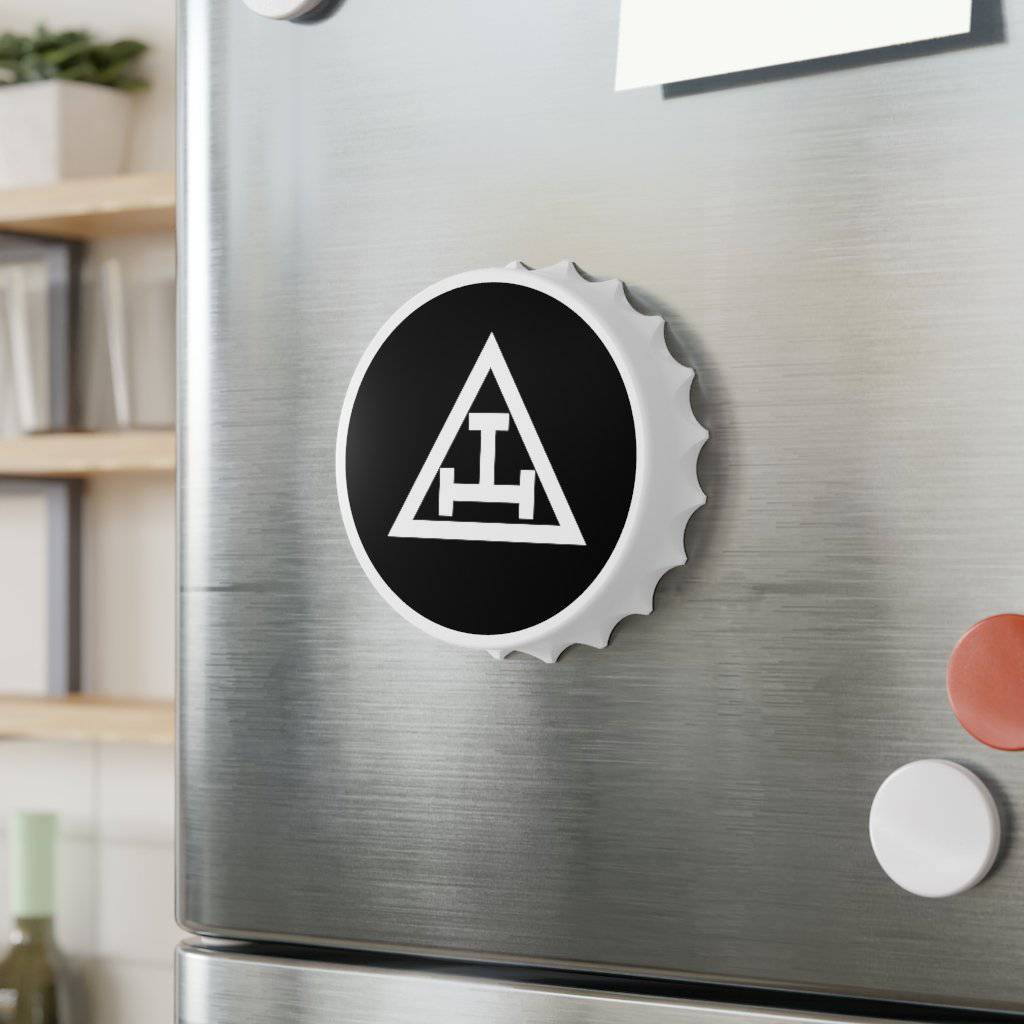 Royal Arch Chapter Bottle Opener - Black & White - Bricks Masons