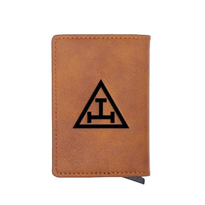 Royal Arch Chapter Wallet - Triple Tau & Credit Card Holder (4 Colors) - Bricks Masons
