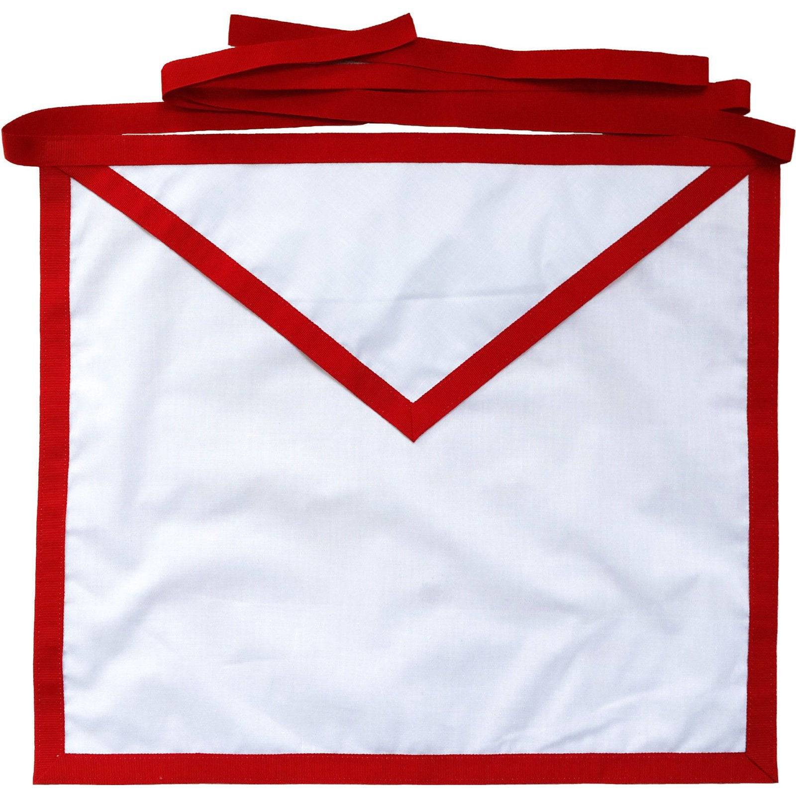 Member Royal Arch Chapter Apron - White with Thin Red