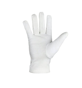 Scottish Master of St. Andrew Gloves - White Cotton with Green Borders - Bricks Masons