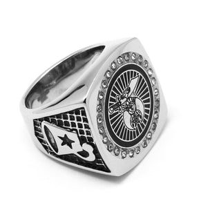 Shriners Ring - Silver Gold - Bricks Masons