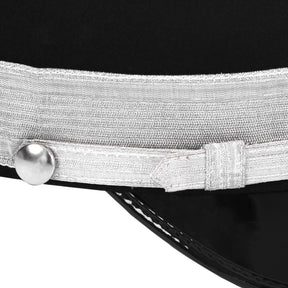 Sir Knight Knights Templar Fatigue Cap - Silver Metal & Braid - Bricks Masons