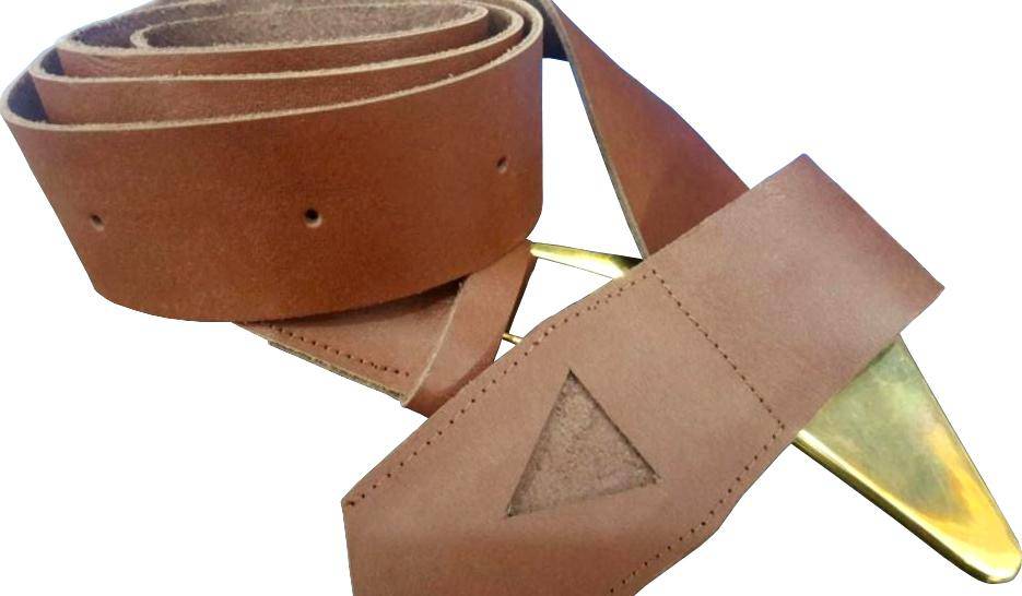 Universal Regalia Belt - Brown & Black - Bricks Masons