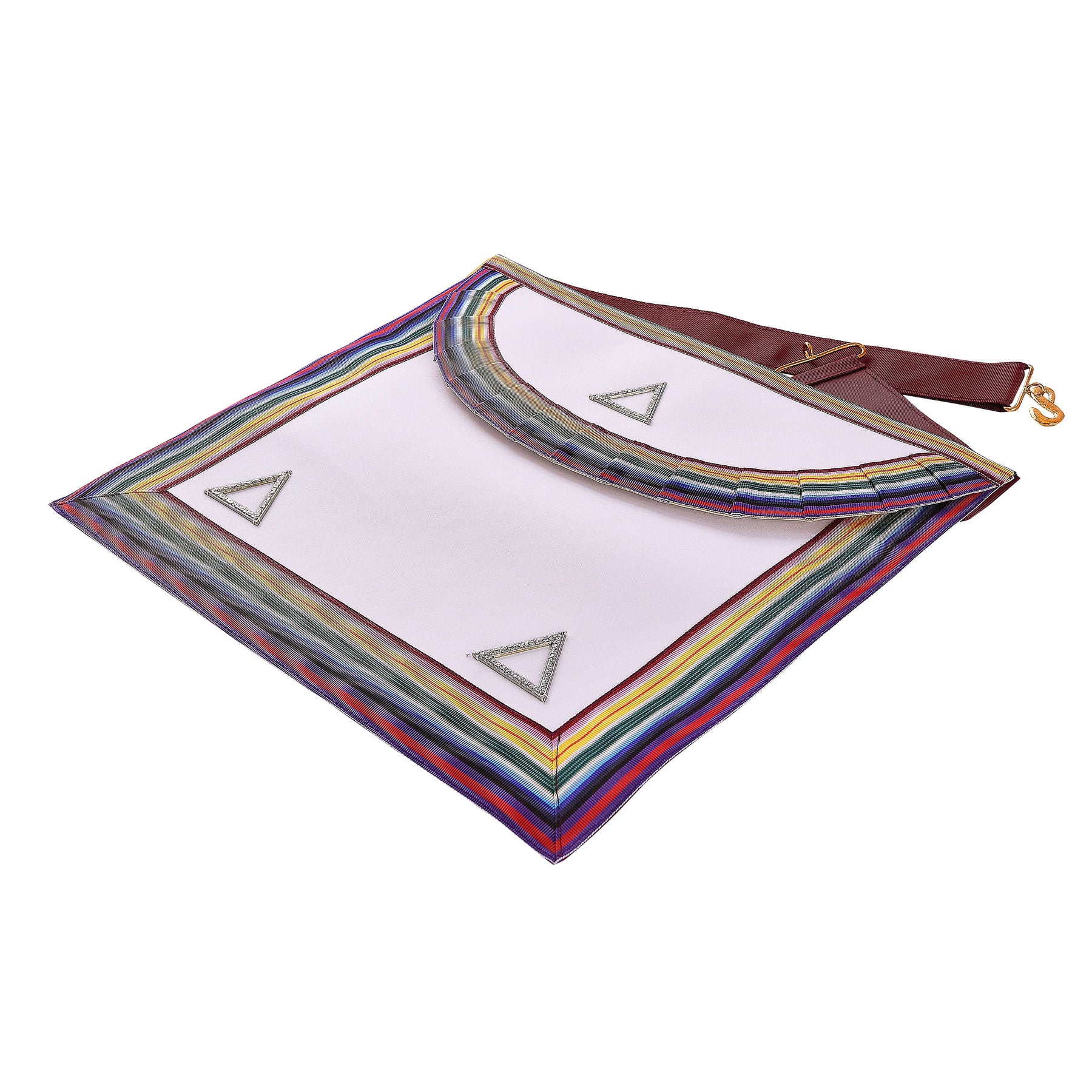 WCN & PCN Royal Ark Mariner AMD Apron - Silver & Multi colour - Bricks Masons