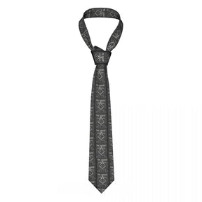 Master Mason Blue Lodge Necktie - Gray - Bricks Masons