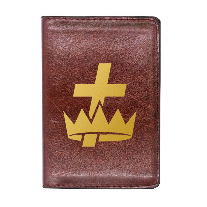 Knights Templar Commandery Wallet - Black & Brown - Bricks Masons