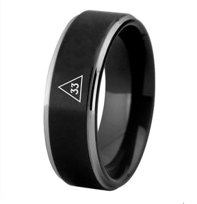 33rd Degree Scottish Rite Ring - High Quality Tungsten - Bricks Masons