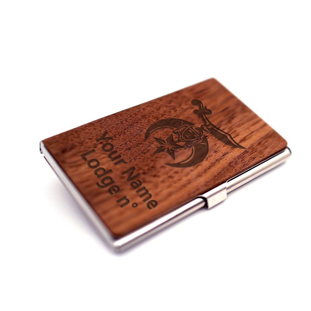 Shriners Business Card Holder - (RFID Protection) - Bricks Masons