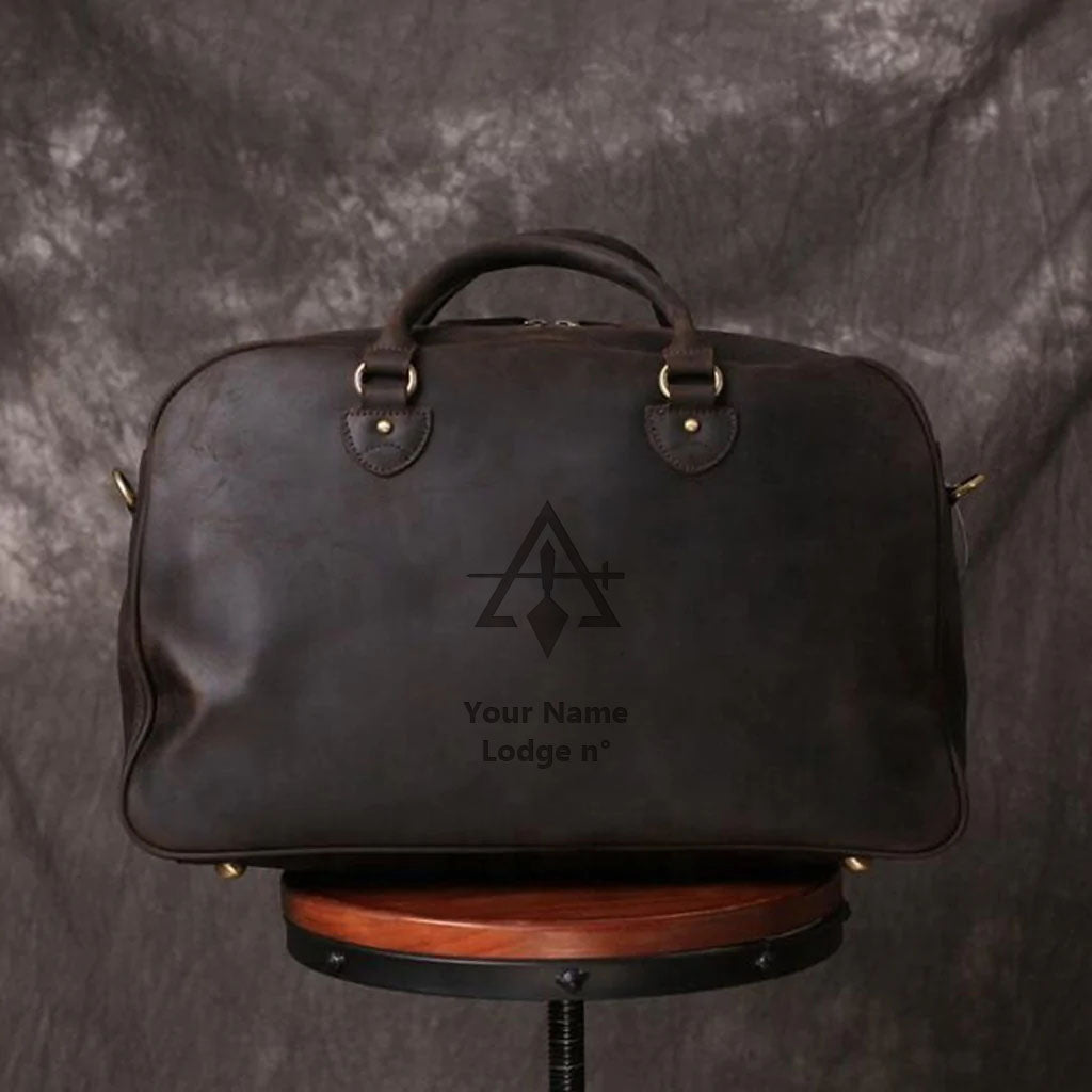 Council Travel Bag - (Dark Brown/Camel) - Bricks Masons