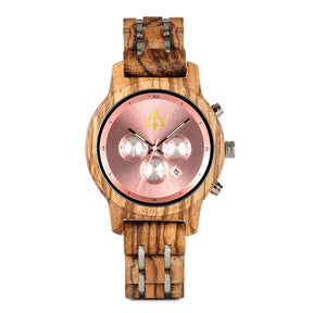 Council Wristwatch - Various Wood Colors - Bricks Masons