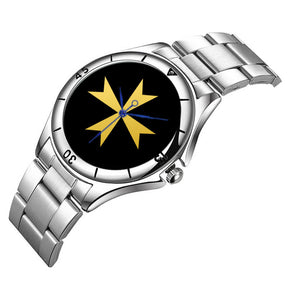 Order Of Malta Commandery Wristwatch - Stainless Steel - Bricks Masons