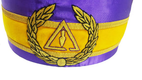 Council Crown Cap - Royal & Select Purple Hand Embroidery - Bricks Masons
