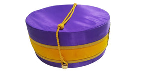 Council Crown Cap - Royal & Select Purple Hand Embroidery - Bricks Masons