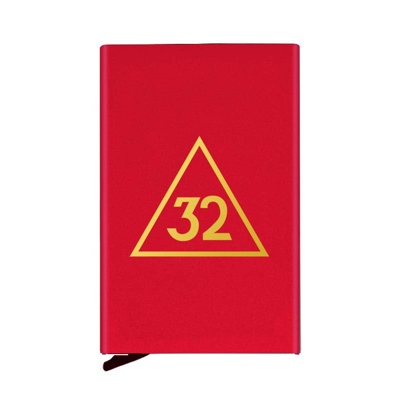 32nd Degree Scottish Rite Credit Card Holder - Various Colors - Bricks Masons