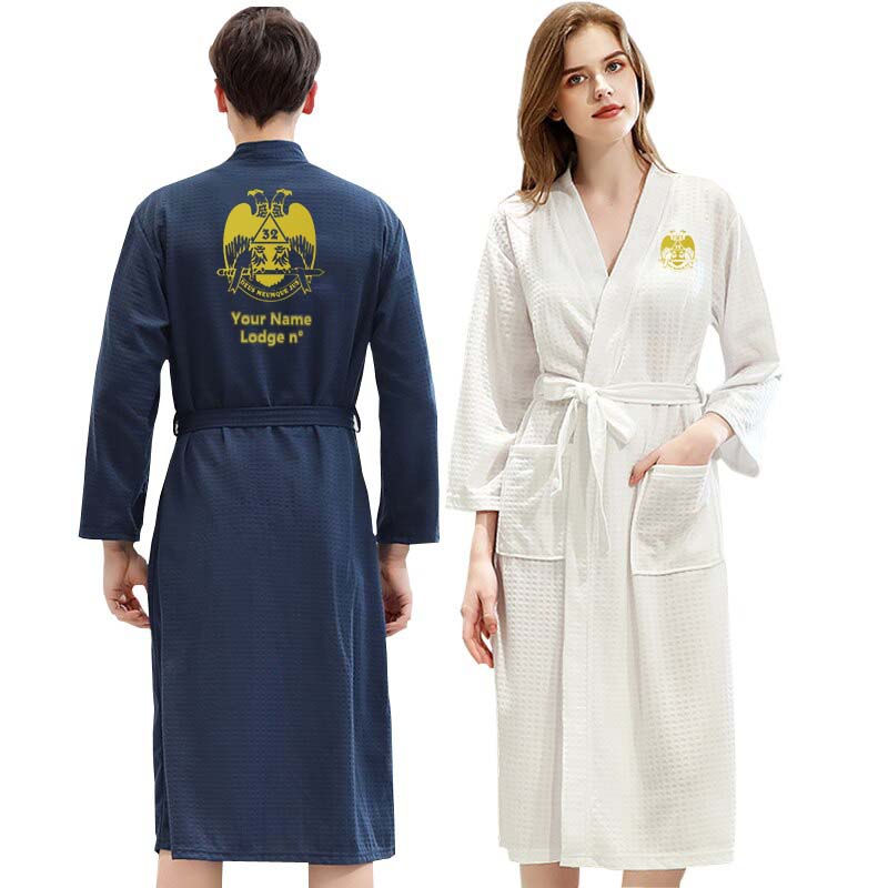 32nd Degree Scottish Rite Bathrobe - Wings Down Various Colors - Bricks Masons