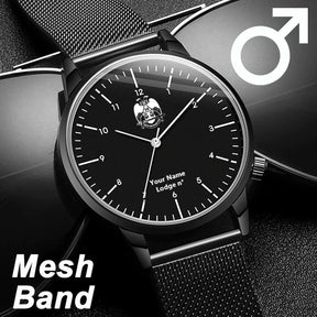 32nd Degree Scottish Rite Wristwatch - Wings Down Various Colors - Bricks Masons