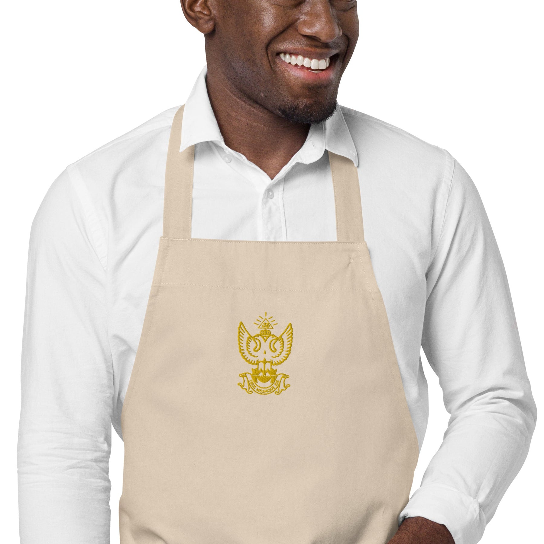 33rd Degree Scottish Rite Kitchen Apron - Wings Up Various Organic Cotton Colors - Bricks Masons
