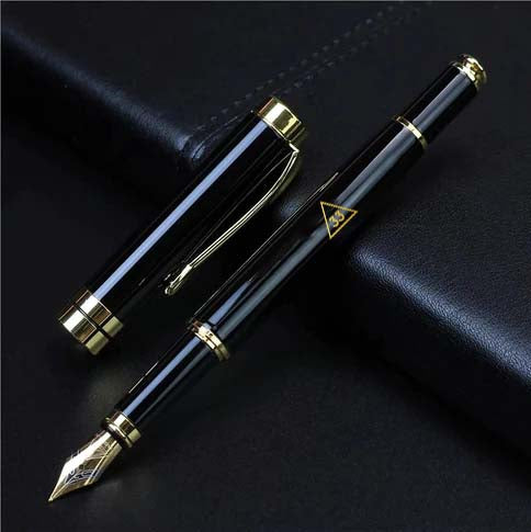 33rd Degree Scottish Rite Pen - Black & Gold - Bricks Masons