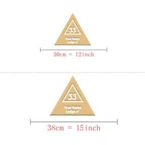 33rd Degree Scottish Rite Wall Monograms - Various Sizes - Bricks Masons