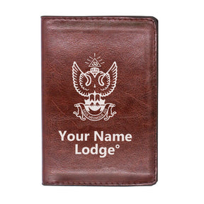 33rd Degree Scottish Rite Wallet - Wings Up Black & Brown - Bricks Masons