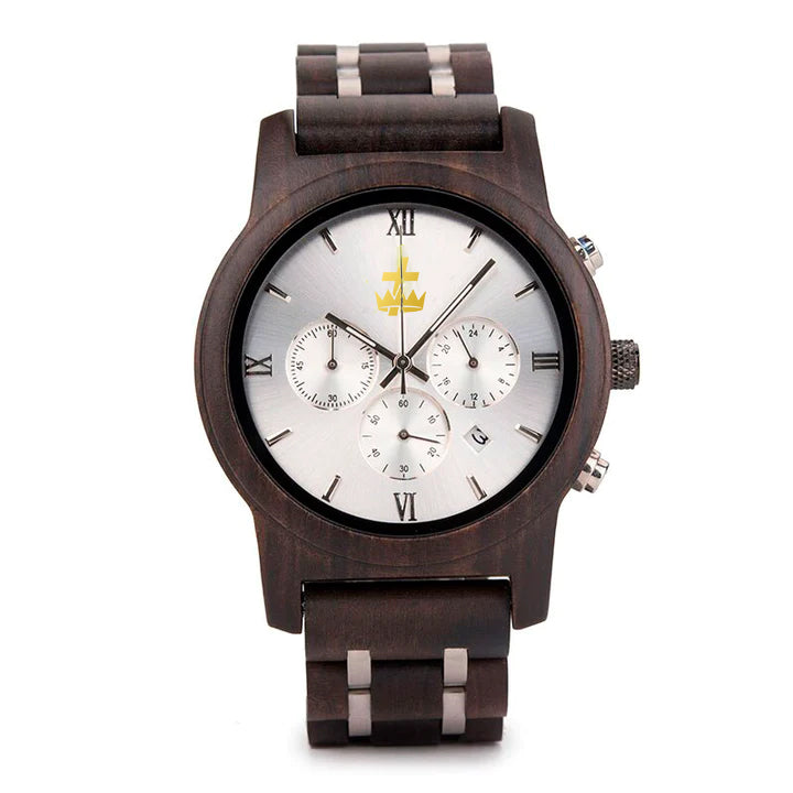 Knights Templar Commandery Wristwatch - Various Wood Colors - Bricks Masons