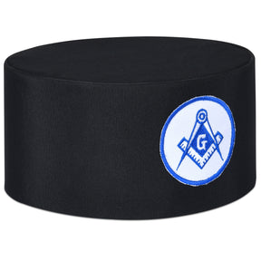 Master Mason Blue Lodge Crown Cap - White & Blue Emblem - Bricks Masons