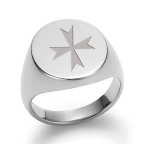 Order Of Malta Commandery Ring - Sterling Silver - Bricks Masons