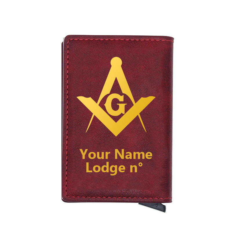 Master Mason Blue Lodge Wallet - Various Colors - Bricks Masons