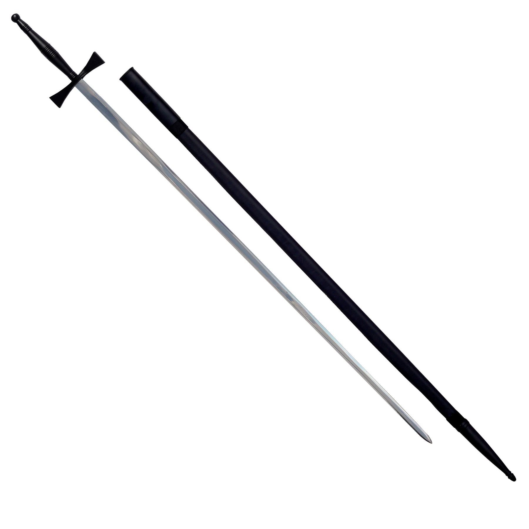 Masonic Sword with Black Hilt and Black Scabbard 35 3/4" + Free Case - Bricks Masons