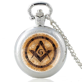 Master Mason Blue Lodge Pocket Watch - Various Colors - Bricks Masons