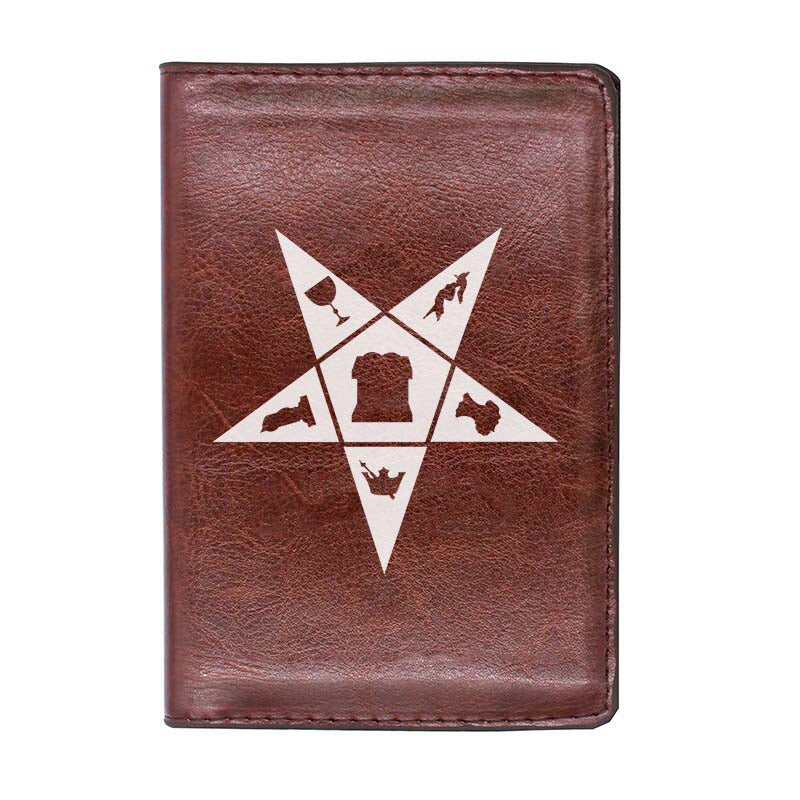 OES Wallet - Black & Brown - Bricks Masons