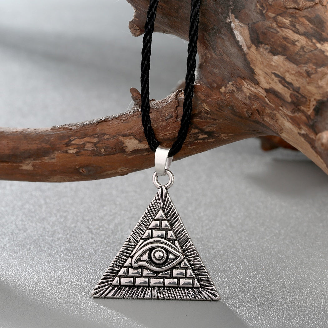 Eye Of Providence Necklace - Gold & Silver - Bricks Masons