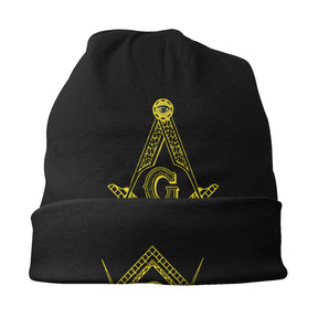 Master Mason Blue Lodge Beanie - Warm Multifunction Cap - Bricks Masons