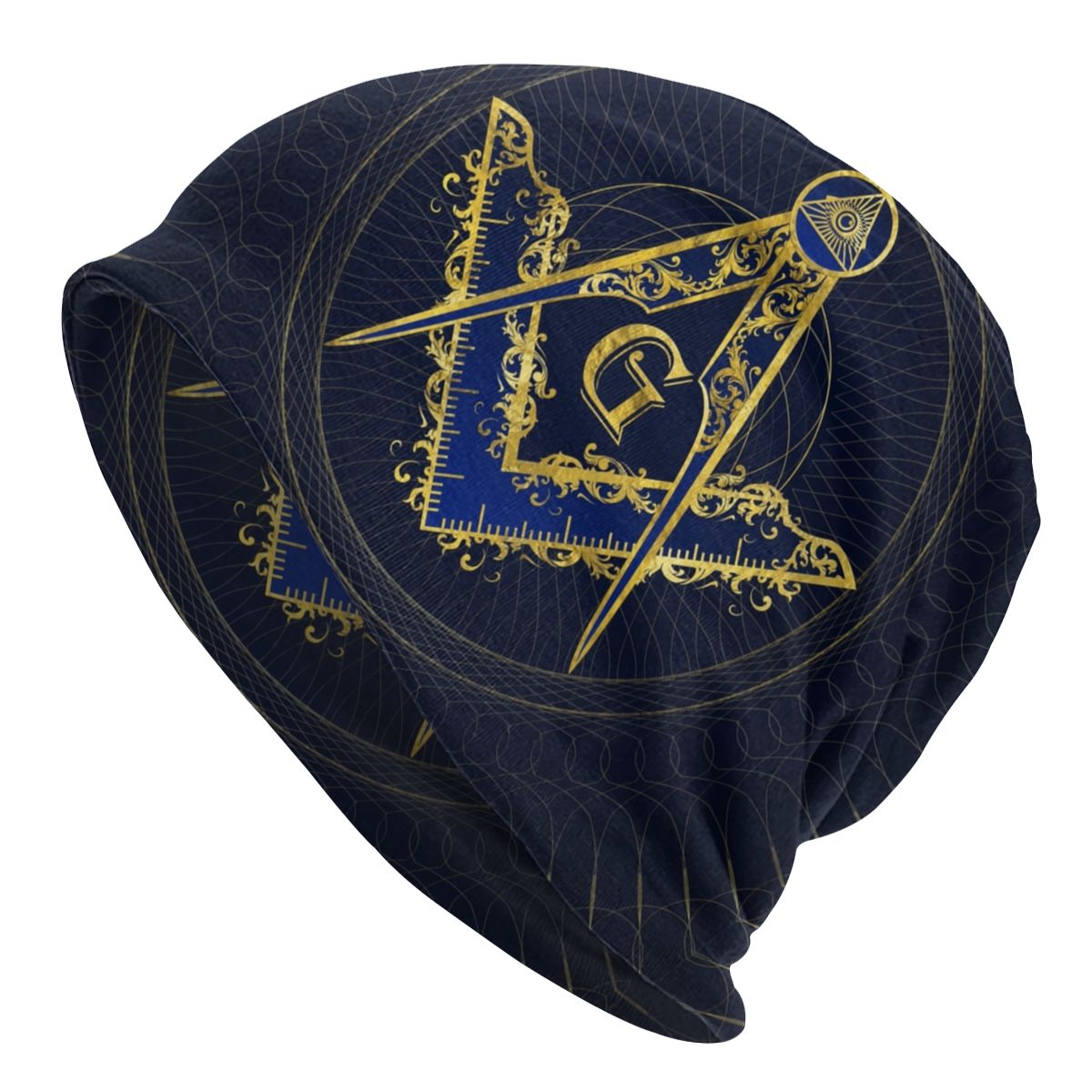 Master Mason Blue Lodge Beanie - Evil Eye Symbol