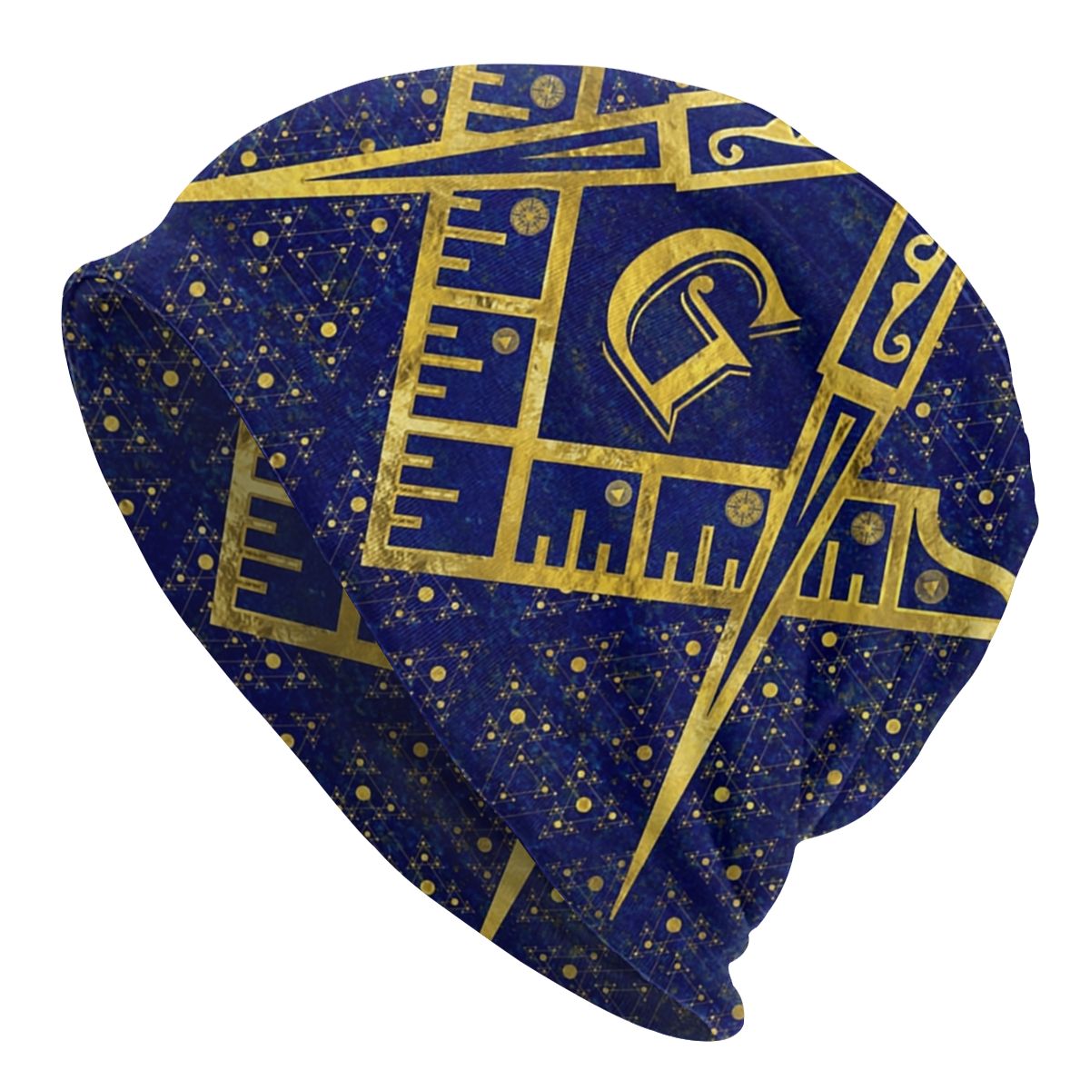 Master Mason Blue Lodge Beanie - Blue & Gold