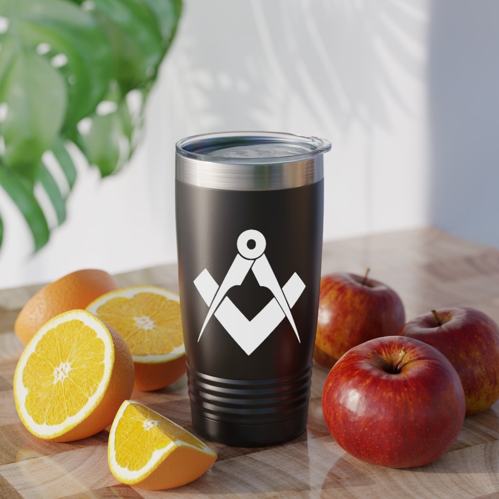 Master Mason Blue Lodge Ringneck Tumbler - Square & Compass - Bricks Masons