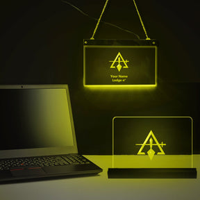 Council LED Sign - 3D Glowing light - Bricks Masons