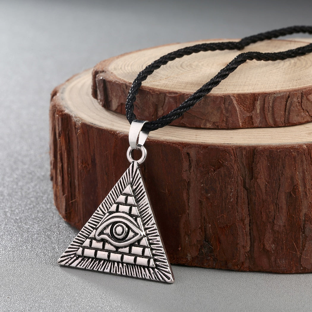 Eye Of Providence Necklace - Gold & Silver - Bricks Masons