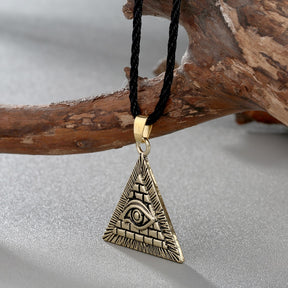 Eye Of Providence Necklace - Gold & Silver - Bricks Masons