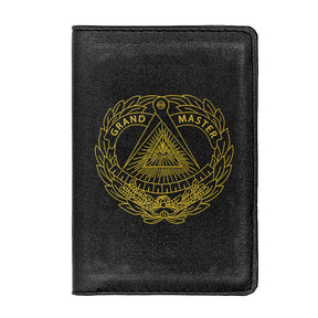 Grand Master Blue Lodge Wallet - Black & Brown - Bricks Masons
