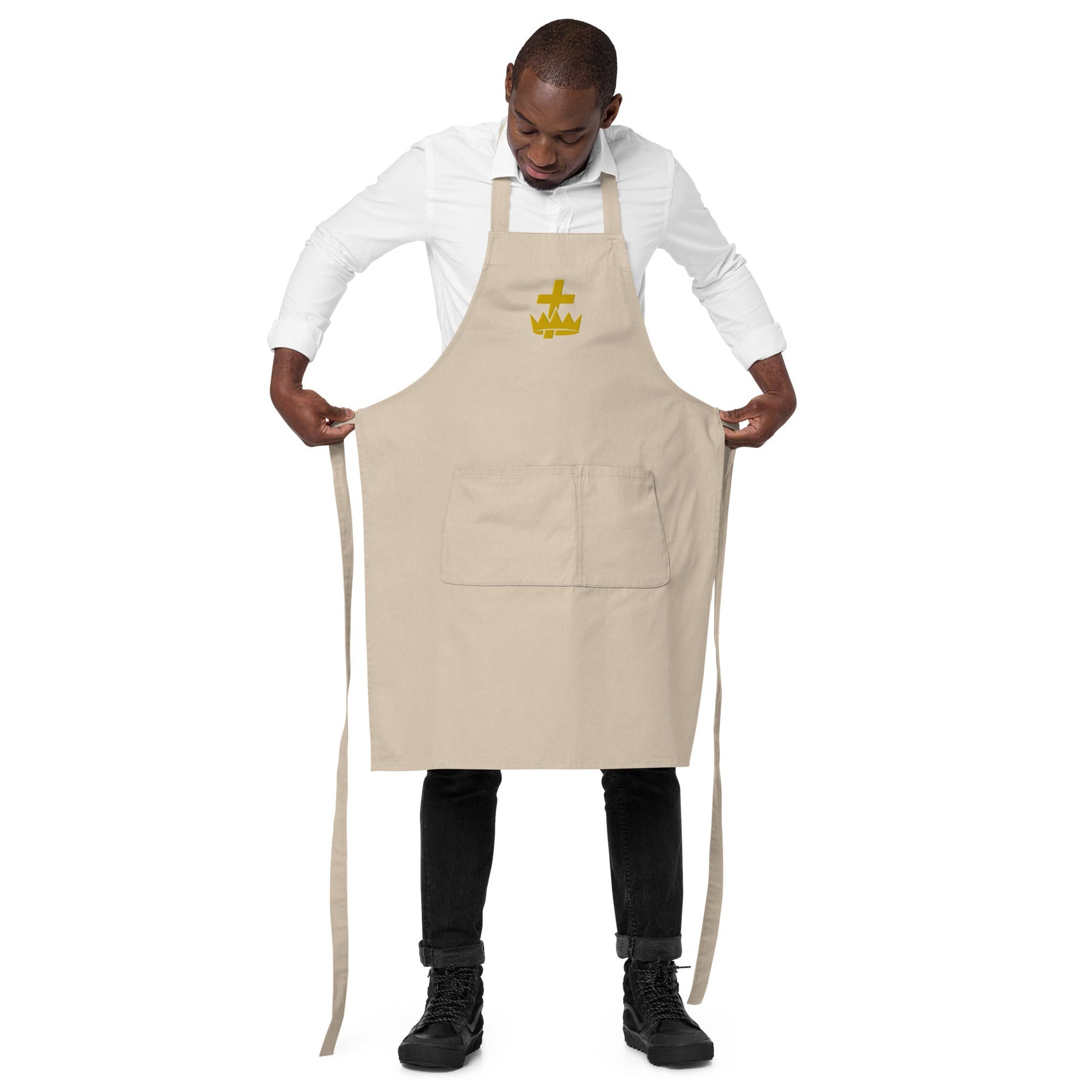 Knights Templar Commandery Kitchen Apron - Various Cotton Colors - Bricks Masons
